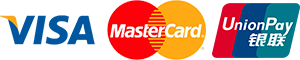 VISA & MasterCard & 中國銀聯 Logo